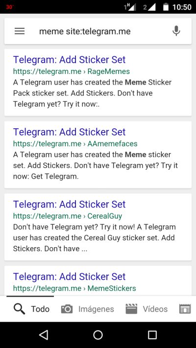 Buscando stickers
