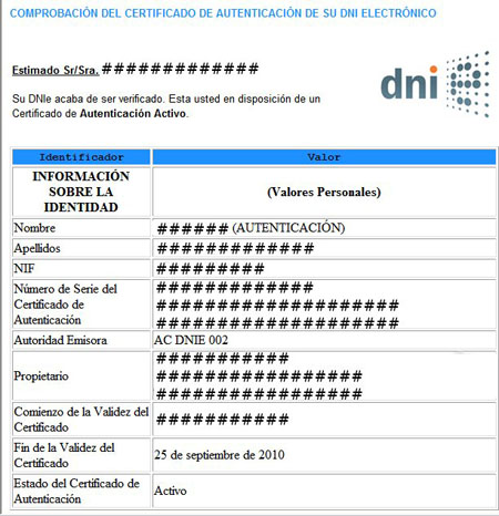 Verificacion DNIe OK